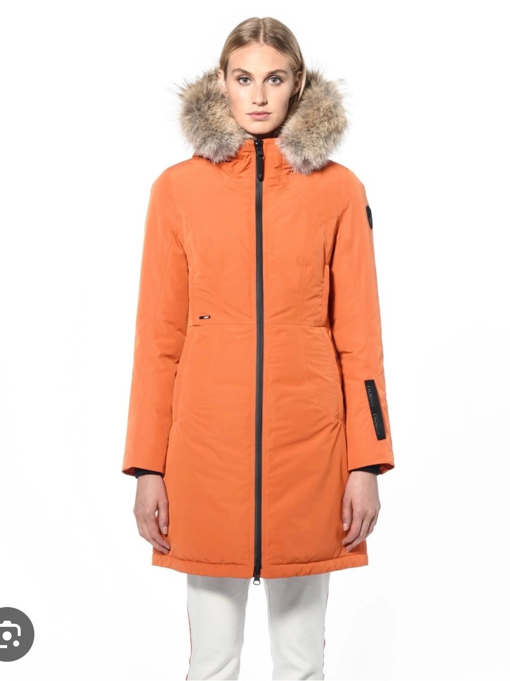 Nobis Women's down Parka Coat with Faux Fur Trim
